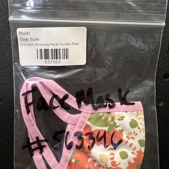 Tuckernuck Children's Civilian Face Mask Blooming Floral Fabric Facial Covering - Picture 4 of 5